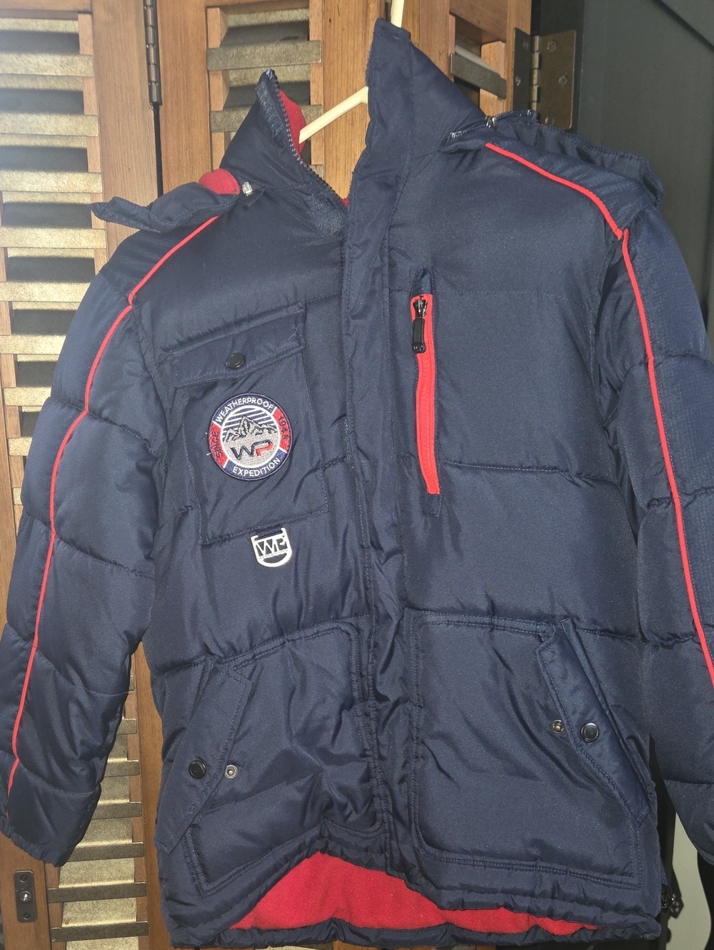 Boys Jacket Dark Blue with Red Trim